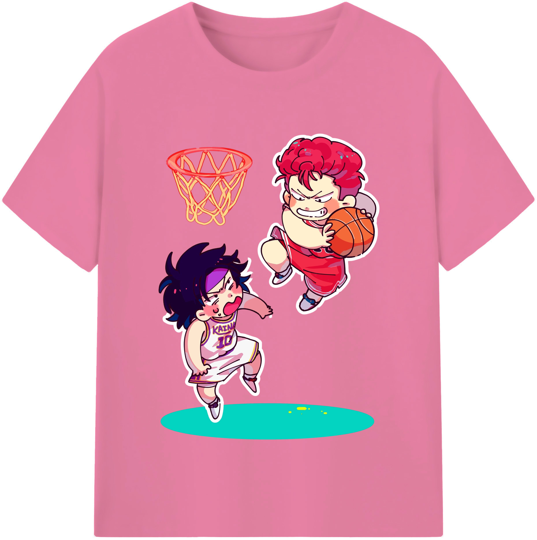 （画像用） SLAM DUNK／スラムダンク 綿100％半袖Tシャツ（フロントプリント）